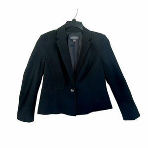 Sz 4P Women's Covington Petite Essentials Lined Blazer Jacket black